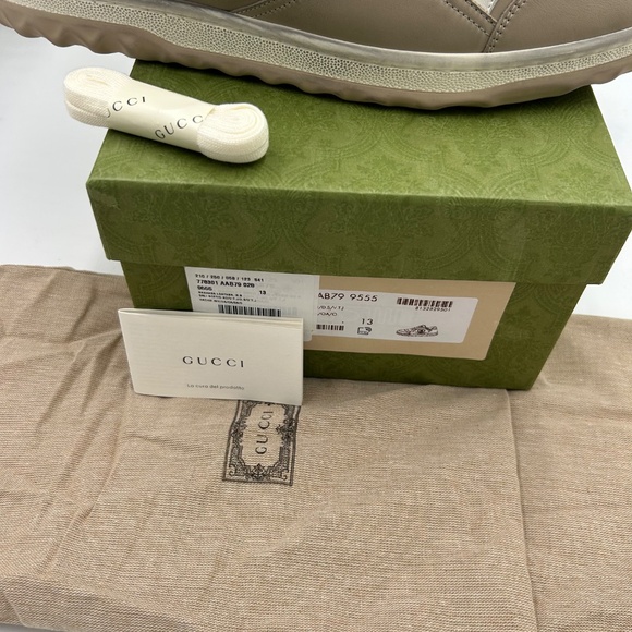 Men’s Gucci Mac 80 Dune Color Way low top sneakers size 13 made in Italy - Picture 5 of 11